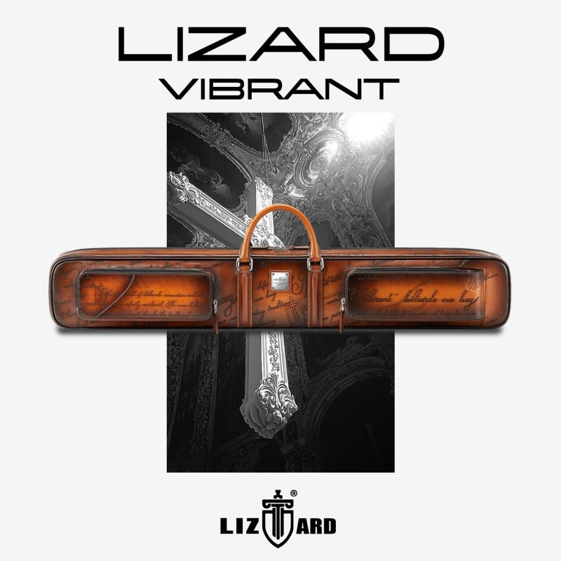 LIZARD莱瑟塔手工擦色系列7孔台球杆包
